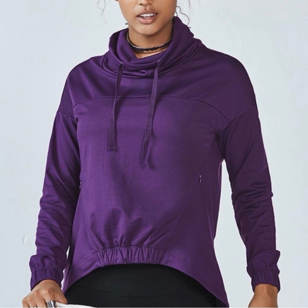 Fabletics Rich Purple Hooded Utility Jacket